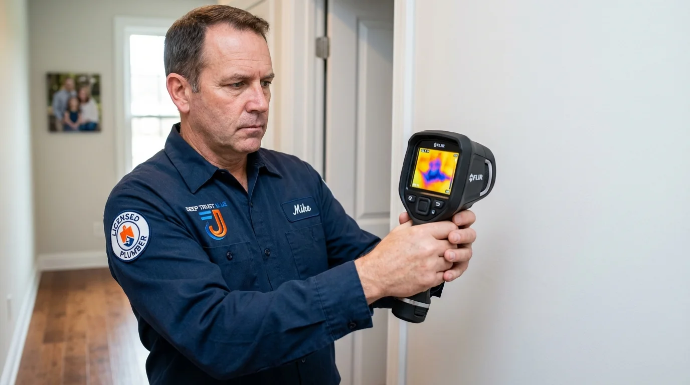 Thermal imaging leak detection by Johns Plumbing LLC in Tiffin